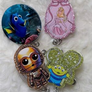 Cartoon character badge reels